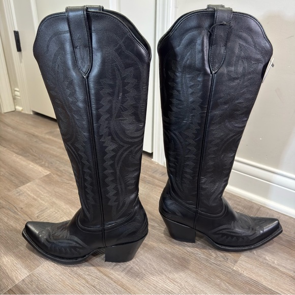 Ariat Casanova X Toe Western Cowboy Boots in Obsidian Black - Picture 9 of 13